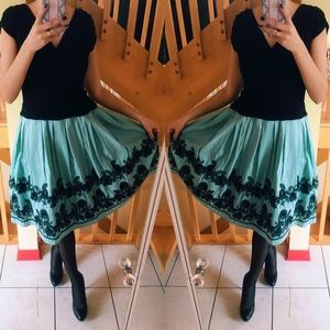 NWT BLUE BLACK STRETCH DRESS