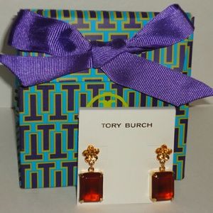 Authentic Tory Burch Cecily drop earrings