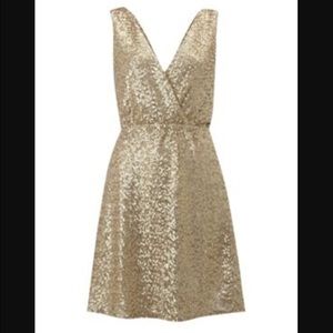 House of Fraser gold sequin dress