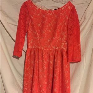 Beautiful Orange Lace Dress