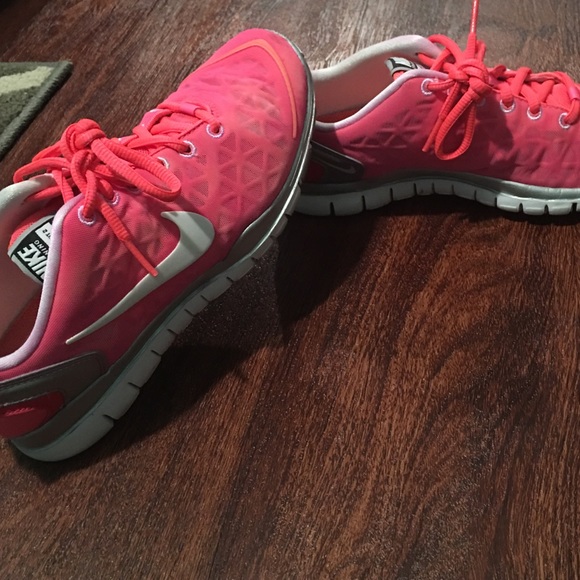 Pink Nike shoes