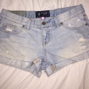 Victorias Secret PINK light denim shorts