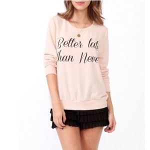 Forever 21 Better Late Than Never Sweater