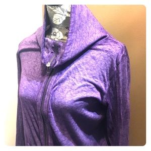 Active wear zip up turtleneck jacket.