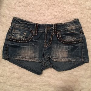 Denim shorts