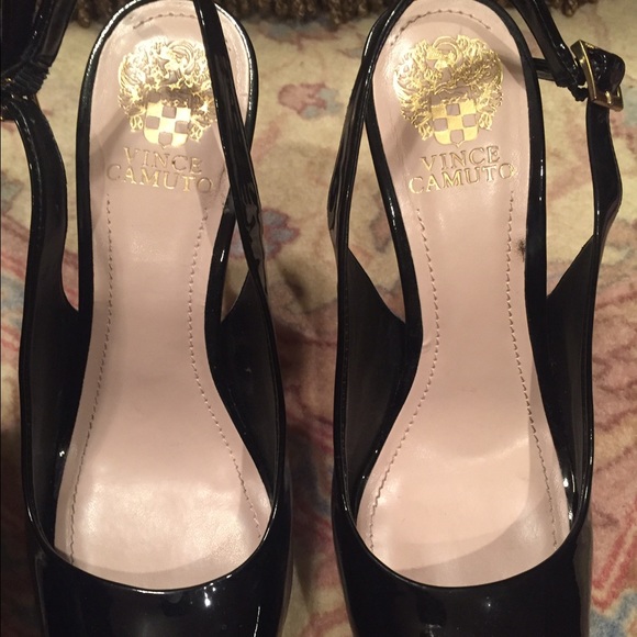 Vince Camuto Black Patent Leather Heels - Picture 4 of 4