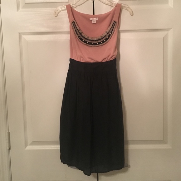 Navy and pink Tank top dress