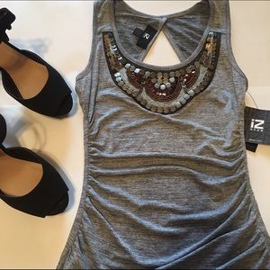 Iz Byer Beaded Top
