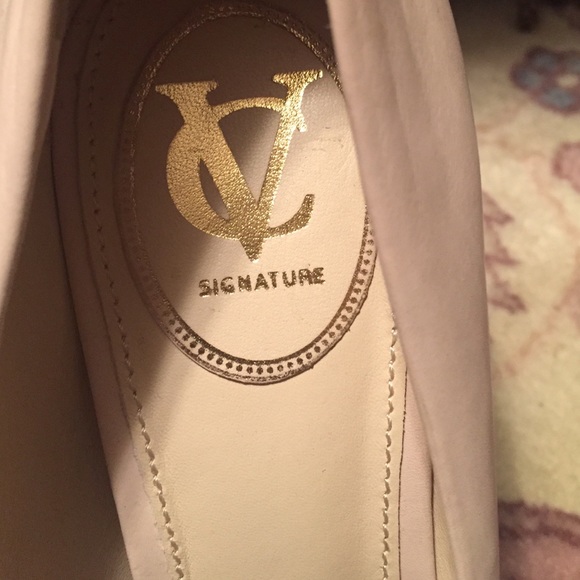 Nude Leather Heels - Picture 2 of 4