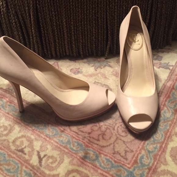 Nude Leather Heels - Picture 4 of 4