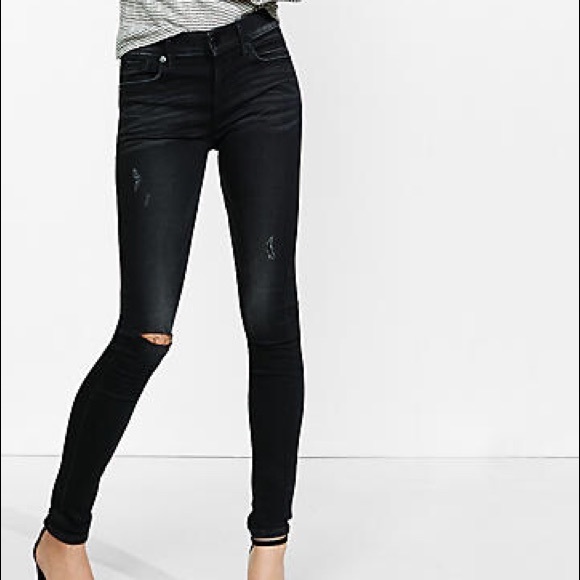 Express super soft jean legging midrise