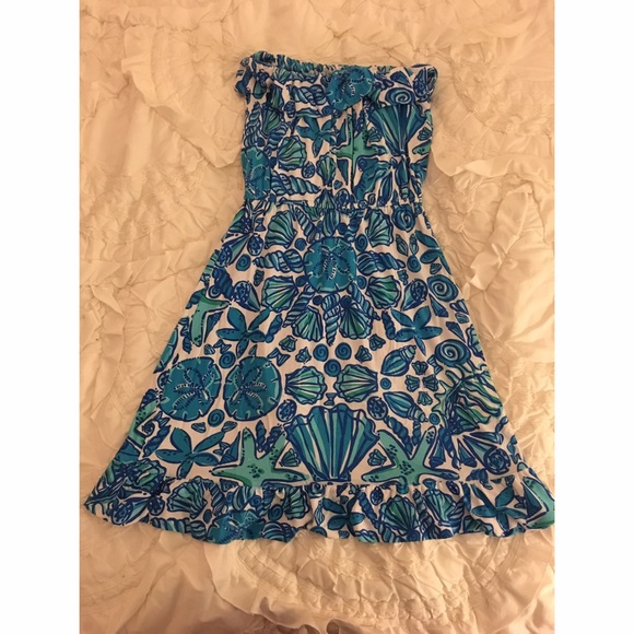 Lilly Pulitzer Blue & White Shell Dress