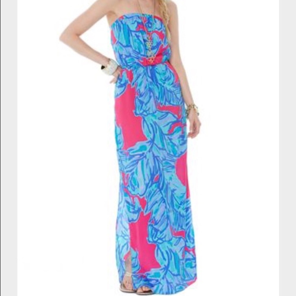 Xs strapless Lilly Pulitzer maxi dress