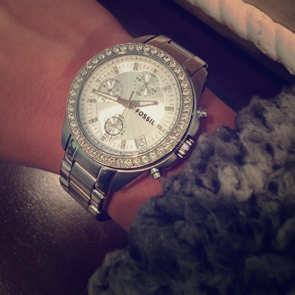 Silver Fossil Watch 😍❣️