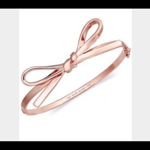 Kate spade rose gold bow bracelet!