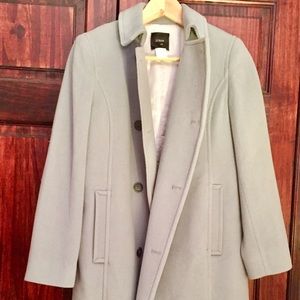 J Crew Dove Grey Wool Peacoat