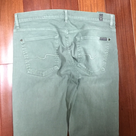 Men's green 7 for all mankind jeans