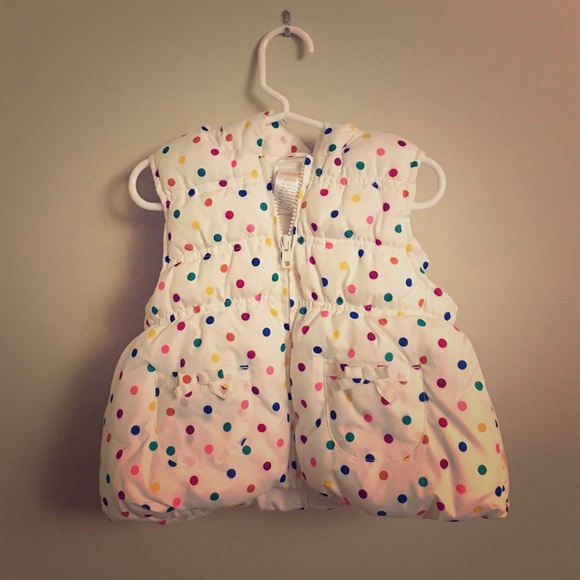 Gymboree Other - Gymboree polka dot puffer vest