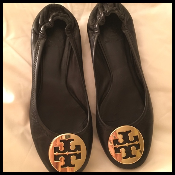 Size 7½ Tory Burch Black Flats