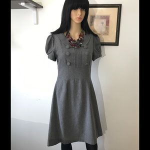 Marc Jacobs Gray Wool Dress