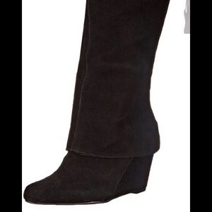 NIB Jessica Simpson black suede knee high boots