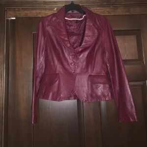 Leather coat