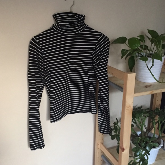 American apparel striped TURTLENECK