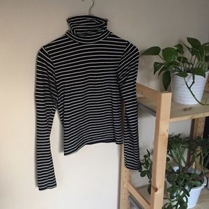 American apparel striped TURTLENECK