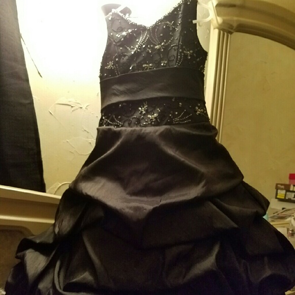 Tiffany formal black dress girls sz 8