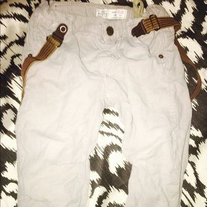 Zara baby boy suspender pants