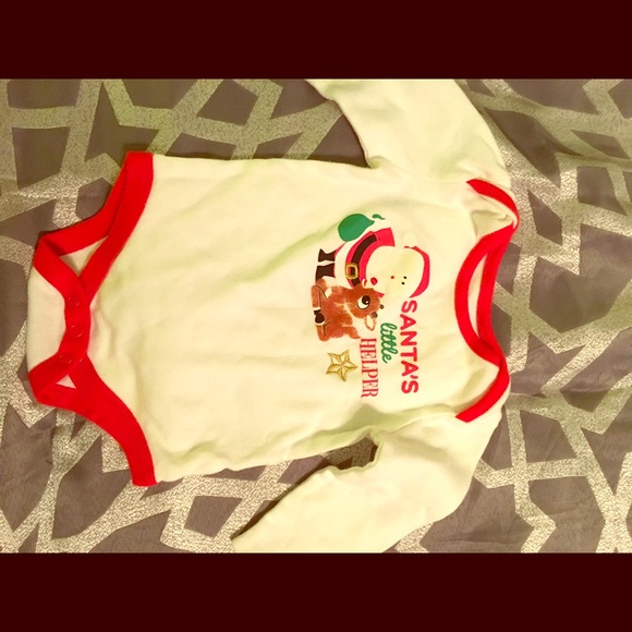 3 for 10💋 Christmas infant onesie 12 mo