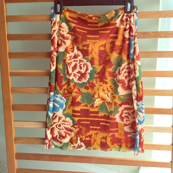 Skirt - stretch multi-colored