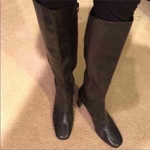 Tall Brown Leather Boots