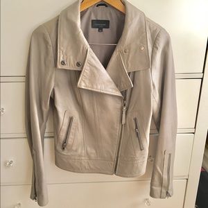 Mackage Grey Leather Jacket