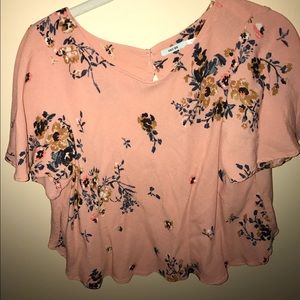 Urban Outfitters Pink Floral Top