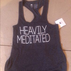Racerback Heavily Meditated tank
