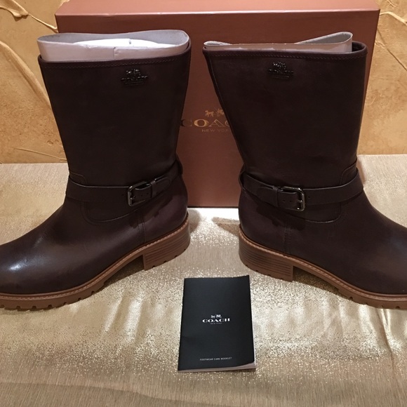 Coach Genie Wax Calf Boot, NIB! - Picture 1 of 4