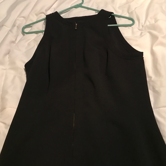 Zip up black dress