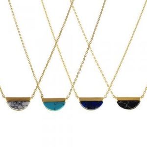 Lapis,Bk Marble,Turquoise or Howlite Necklaces NWT