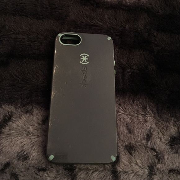 Greyish/navy and aqua speck case for iPhone 5/5s - Picture 1 of 4