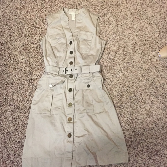 Khaki banana republic dress