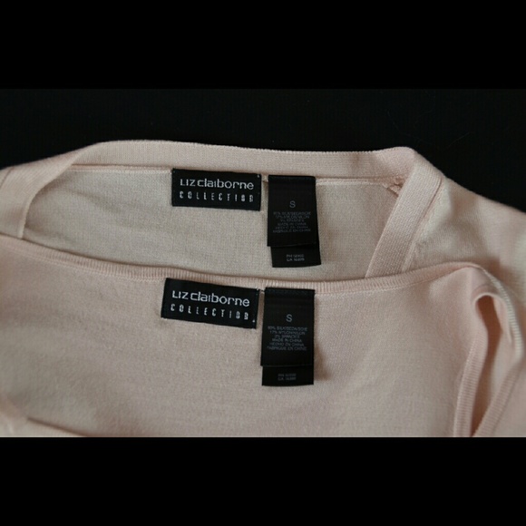 Liz Claiborne pink sweater set small - Picture 4 of 4