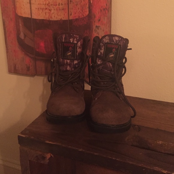 Red Head youth waterproof boots