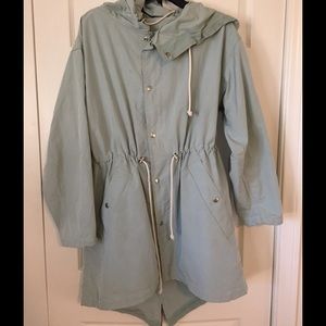 J.Crew Mint Lightweight Fishtail Anorak Jacket