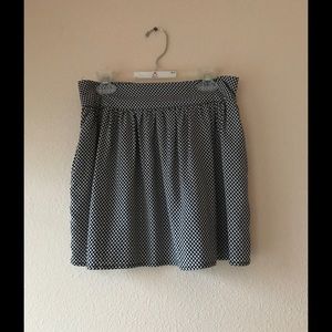 Forever 21 Black and White Mini Skirt