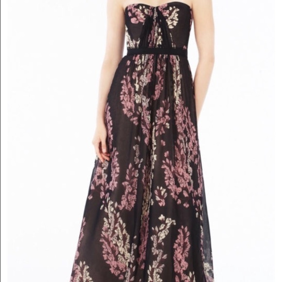 BCBG "Amber" strapless gown