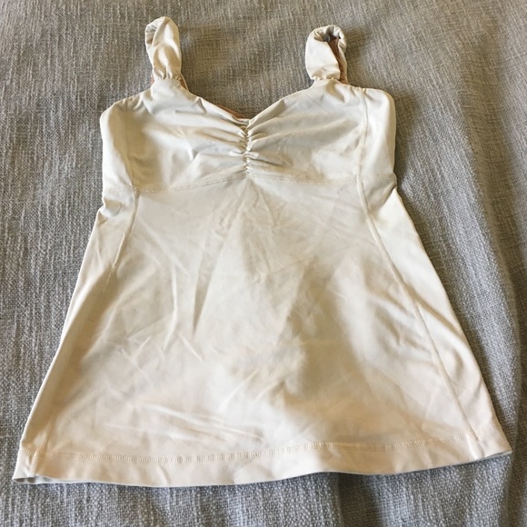 Cream colored lululemon athletica top
