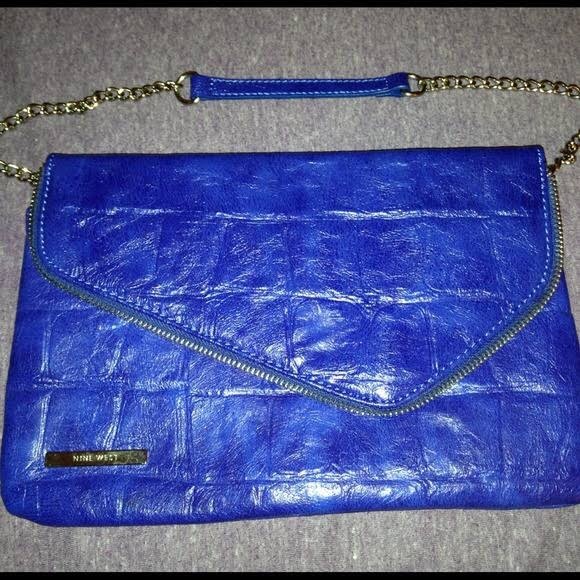 Nine West Cobalt Blue Purse - Picture 4 of 6