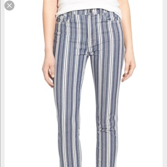 7 for all mankind striped jeans