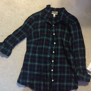 Green plaid shirt